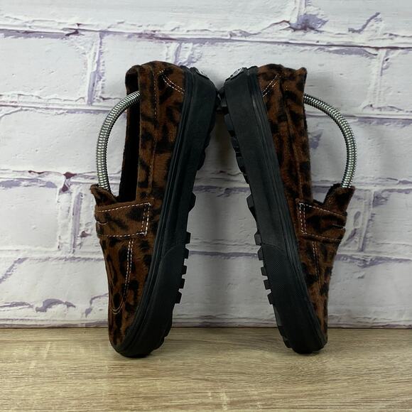 Vans Style 53 Brown Leopard Slip On Loafers Sneakers - Picture 6 of 8